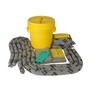 Brady® 18" H X 21" Dia AllWik® Yellow Polypropylene Spill Kit