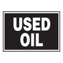 AccuformNMC™ 3 1/2" X 5" Black/White Vinyl Chemical And Hazardous Safety Label "USED OIL"