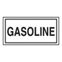 AccuformNMC™ 3" X 7" Black/White Vinyl Chemical And Hazardous Safety Label "GASOLINE"