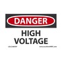 AccuformNMC™ 3 1/2" X 5" Black/Red/White Vinyl Electrical Safety Label "DANGER HIGH VOLTAGE"