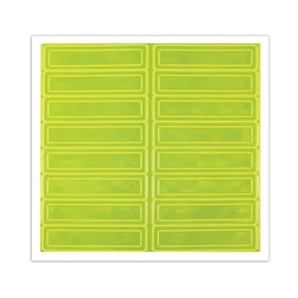 AccuformNMC™ 1" X 4" Hi-Viz Yellow/Yellow/Green/Hi-Viz Green Vinyl Helmet Sticker