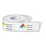 AccuformNMC™ 1 1/2" X 3 7/8" Red/Black/Yellow/Blue/White Poly NFPA Label "CHEMICAL NAME___ COMMON NAME___ MANUFACTURER___"