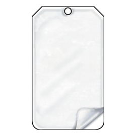 AccuformNMC™ 5 3/4" X 3 1/4" White RP-Plastic Blank Tag