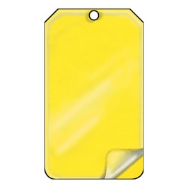 AccuformNMC™ 5 3/4" X 3 1/4" Yellow RP-Plastic Blank Tag