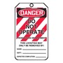 AccuformNMC™ 5 3/4" X 3 1/4" Black/Red/White RP-Plastic Lockout/Tagout Tag "DANGER DO NOT OPERATE PRODUCTION DEPARTMENT THIS LOCK/TAG MAY ONLY BE REMOVED BY: NAME___DEPT.:___EXPECTED COMPLETION:___/DANGER THIS ENERGY SOURCE HAS BEEN LOCKED OUT!..."