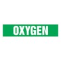 AccuformNMC™ 1 1/2" X 9 5/8" Green/White Vinyl Pipe Marker "OXYGEN"