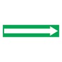 AccuformNMC™ 1 1/2" X 9 5/8" Green/White Vinyl Pipe Marker "(With Long Directional Arrow Pictogram)"