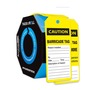AccuformNMC™ 6 1/4" X 3" Black/Yellow/White PF-Cardstock Safety Tags By-The-Roll "DANGER BARRICADE TAG REASON INSTALLED___BY___DATE___TIME___DESCRIPTION OF HAZARD___..."
