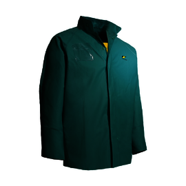 Dunlop® Protective Footwear X-Large Green Chemtex .42 mm Nylon, Polyester, And PVC Coat/Jacket