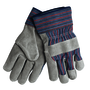 Memphis Glove Small B Grade Select Shoulder Leather Palm Gloves With Fabric Back And Rubberized Safety Cuff