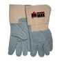 MCR Safety X-Large Natural Split Leather Palm Gloves With 3/4 Leather Back And Rubberized Safety Cuff