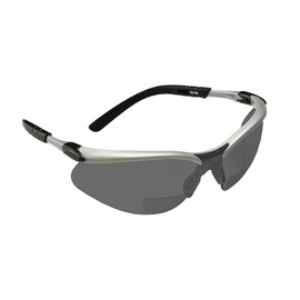 3M™ BX™ 2 Diopter Silver and Black Safety Readers With Gray Anti-Fog Lens