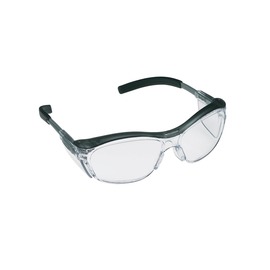 3M™ Nuvo™ Gray Safety Glasses With Clear Anti-Scratch/Anti-Fog Lens