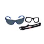 3M™ Solus™ Blue and Black Safety Glasses With Gray Anti-Scratch/Anti-Fog Lens