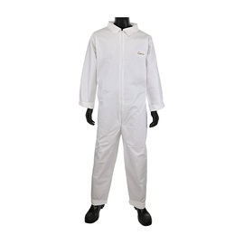 Protective Industrial Products Large White Posi-Wear® BA™ Polypropylene Disposable Coveralls