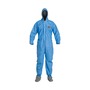 DuPont™ Large Blue ProShield® 10 Disposable Attached Hood And Boots Coveralls