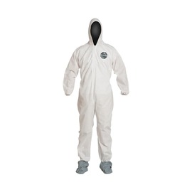 DuPont™ 2X White ProShield® 10 Disposable Attached Hood And Boots Coveralls