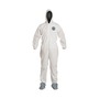 DuPont™ X-Large White ProShield® 10 Disposable Attached Hood And Boots Coveralls