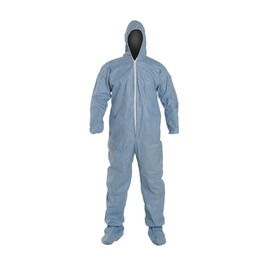 DuPont™ 4X Blue ProShield® 6 SFR Disposable Attached Hood And Boots Coveralls
