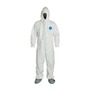 DuPont™ Large White Tyvek® 400 Disposable Attached Hood And Boots Coveralls