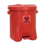 Eagle 14 Gallon Red HDPE Waste Receptacle