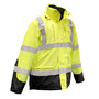 Radians 3X Hi-Viz Green Water and Wind Resistant 100% Polyester Oxford/300D/DWR Coated Coat