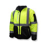Radians X-Large Hi-Viz Green / Gray Water and Wind Resistant 100% Polyester Light Weight Diamond Ripstop Jacket