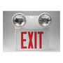 Accuform Signs® 12" X 12 1/2" X 2 1/4" Red/White Steel Safety Sign "EXIT"