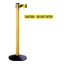 Accuform Signs® 10' Black/Yellow Aluminum/Woven Polyester Barriers and Barricades "CAUTION DO NOT ENTER"