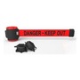 Accuform Signs® 30' Black/Red Woven Polyester Barriers and Barricades "DANGER KEEP OUT"