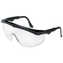 Crews Tomahawk® Black Safety Glasses With Clear Anti-Scratch Lens