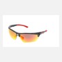 Crews Dominator™ 3 Black And Red Safety Glasses With Red Mirror/Hard Coat Lens