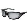 Crews Reaper™ Black Safety Glasses With Clear Mirror/Anti-Scratch/Indoor/Outdoor Lens