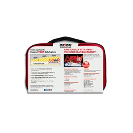 Cortina Safety Products 12.25" Red/Orange Roadside Emergency Kit