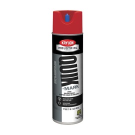Krylon® 17 Ounce Aerosol Can Red Industrial Quik-Mark™ Solvent-Based Inverted Marking Paint
