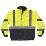 Ergodyne 3X Hi-Viz Lime/Black GloWear® 8377 300D Oxford Polyester/Polyurethane Jacket