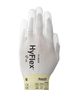 Ansell Size 6 HyFlex® Gauge 15 White Polyurethane Palm Coated Work Gloves With Nylon Liner And Knit Wrist