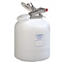 Justrite® 5 Gallon White Polyethylene Disposal Can
