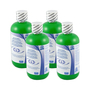 Justrite® 8 Ounce Bottle HUGHES OptiWash™ Eyewash Additive Solution With FDA Compliant Label (4 Pack)