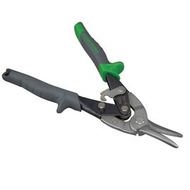 Klein Tools 9 3/4" Gray/Green Steel Aviation Snips