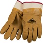 MCR Safety Large Brown PVC Foam Lined Cold Weather Gloves