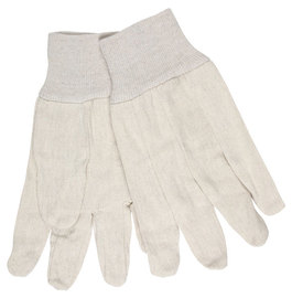 Memphis Glove Natural Large 8 Ounce Cotton Canvas General Purpose Gloves With Knit Wrist Cuff