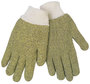MCR Safety Cut Pro Small Brown/Yellow Regular Weight Kevlar®/Terry Cloth/Cotton Heat Resistant Gloves With Knit Wrist