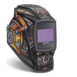 Miller® Digital Elite™ Black/Orange/Gray Welding Helmet With Variable Shade 3, 5, 8, 13 Auto Darkening Lens