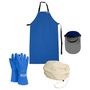 National Safety Apparel Small Thinsulate™ Lined Teflon™ Laminated Nylon Mid-Arm Length Waterproof Cryogen Glove Kit