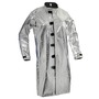 National Safety Apparel Small Silver Aluminized OPF-Carbon Rip-Stop Blend Flame Resistant Jacket With Snap Closure