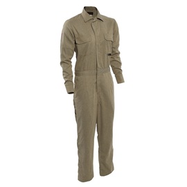 National Safety Apparel Women's 2X Short Tan TECGEN SELECT® OPF Blend Twill Flame Resistant Work Shirt