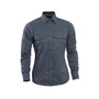 National Safety Apparel Women's 3X Regular Light Blue TECGEN SELECT® OPF Blend Twill Flame Resistant Work Shirt
