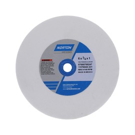 Norton® 6" 100 Grit Fine Aluminum Oxide Bench And Pedestal Wheel