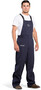 OEL 3X Blue 88/12 Premium Layered Indura Cotton Blend Flame Resistant Bib-Overall With Non-Metallic Zipper Hook and Loop Closure
